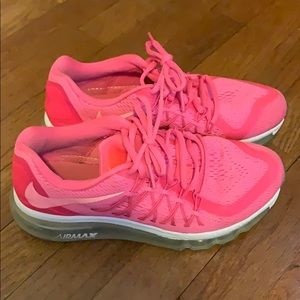 Size 5Y bright pink Nike Air Max